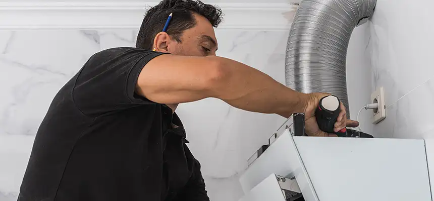 Precision In-wall Dryer Vent Cleaning & Rerouting Corrections in Orange, TX